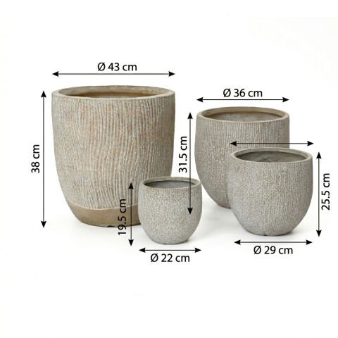 Bahçe Beton Saksı-1635Abcd