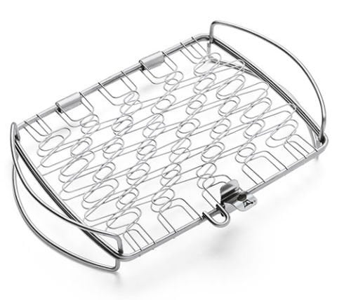 Balık Izgarası -  Büyük boy 28 x 46 cm, paslanmaz çelik, Q 3000 serisi ile gazlı ve kömürlü barbekülere uygundur.