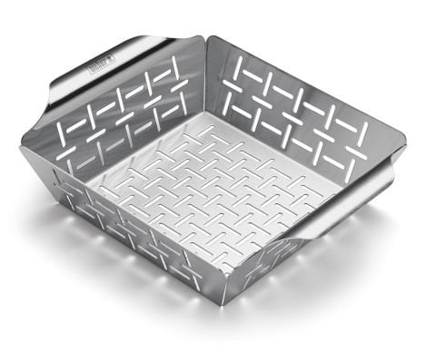 Deluxe Grill Basket, Stainless Steel, Small 19 x 24 cm