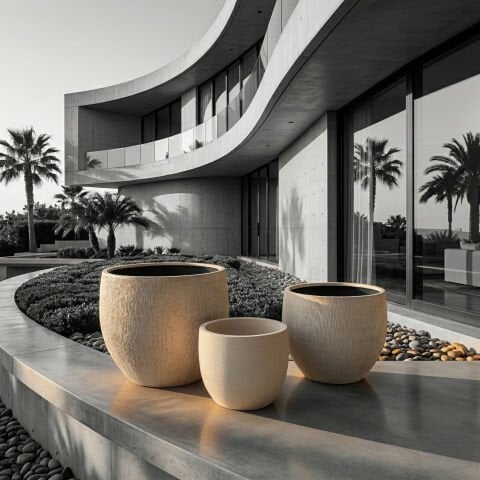 Bahçe Beton Saksı-1617Abc