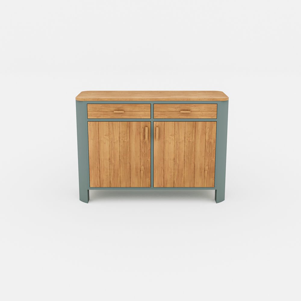 Kapaklı Teak Dresuar Cappicino