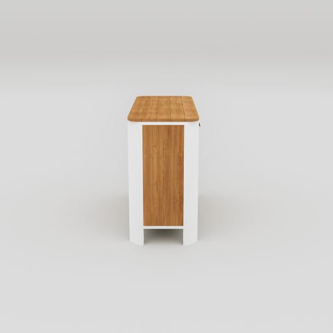 Kapaklı Teak Dresuar Krem